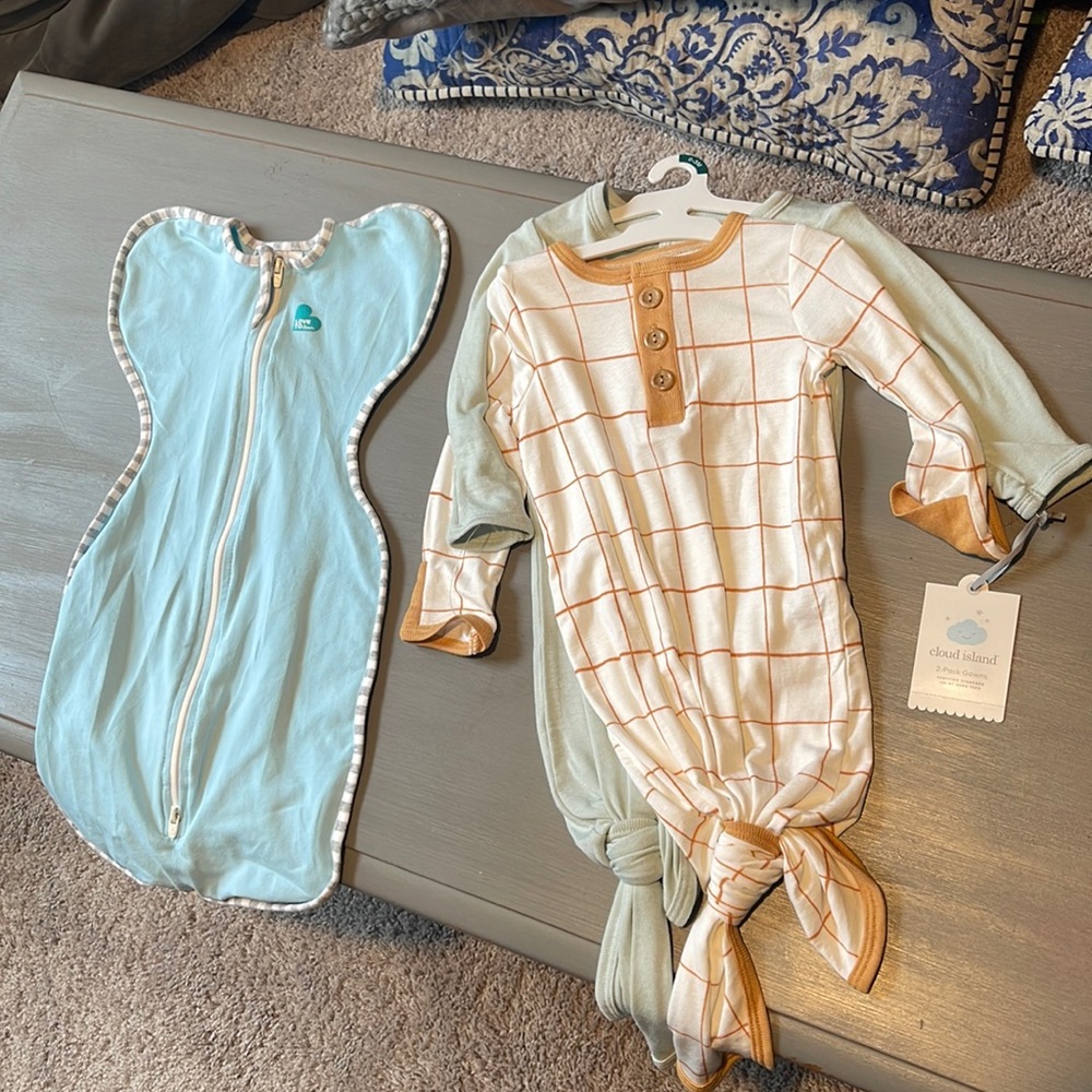Boys love to dream swaddle & Newborn outfits